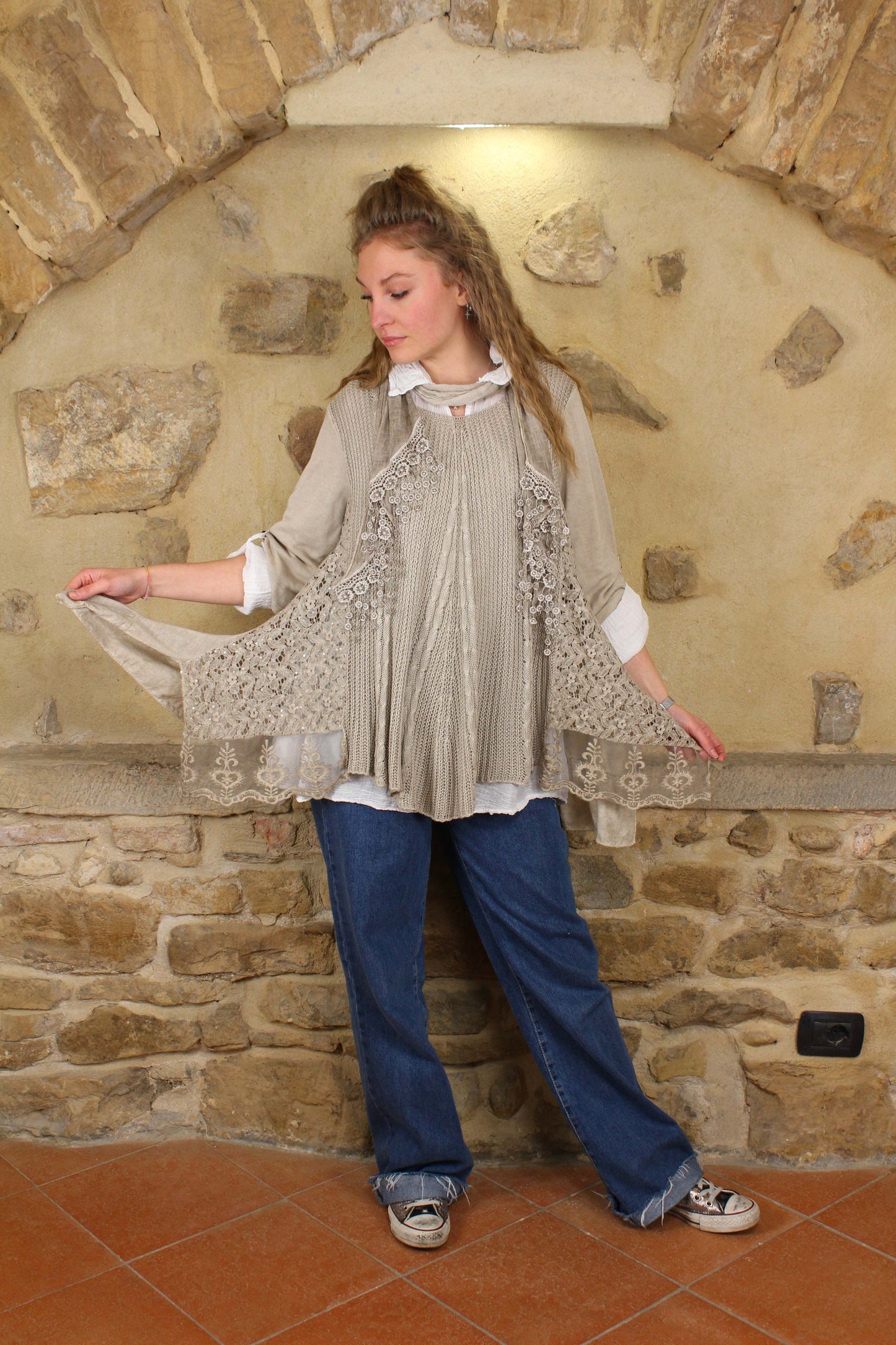 3-piece woven blouse