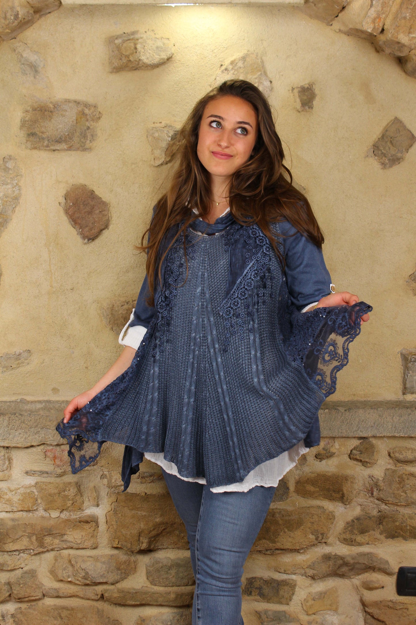 Blusa intrecciata 3 pezzi