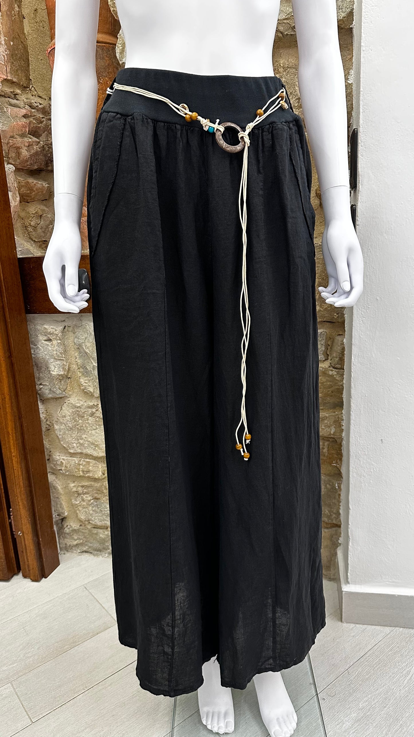 Pantalone gamba larga